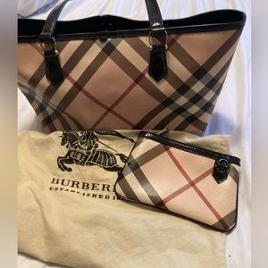 Authentic Burberry Supernova Check Nickie Tote